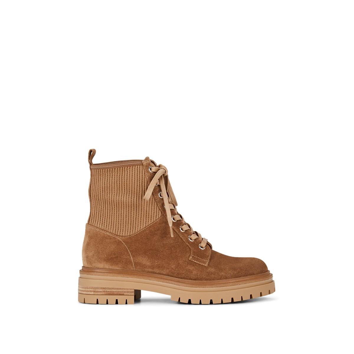 gianvito rossi suede zip combat booties