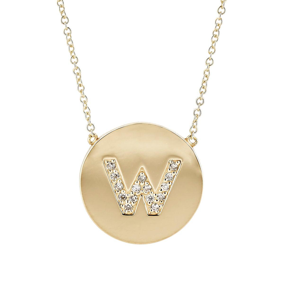 Lyst Jennifer Meyer Initial Pendant Necklace in Metallic