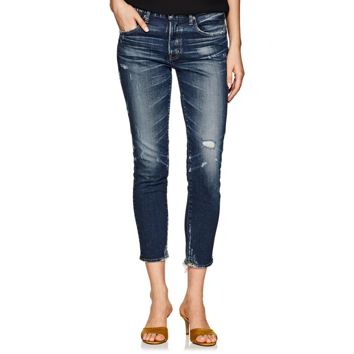 Moussy Denim Velma Skinny Jeans in Blue - Lyst