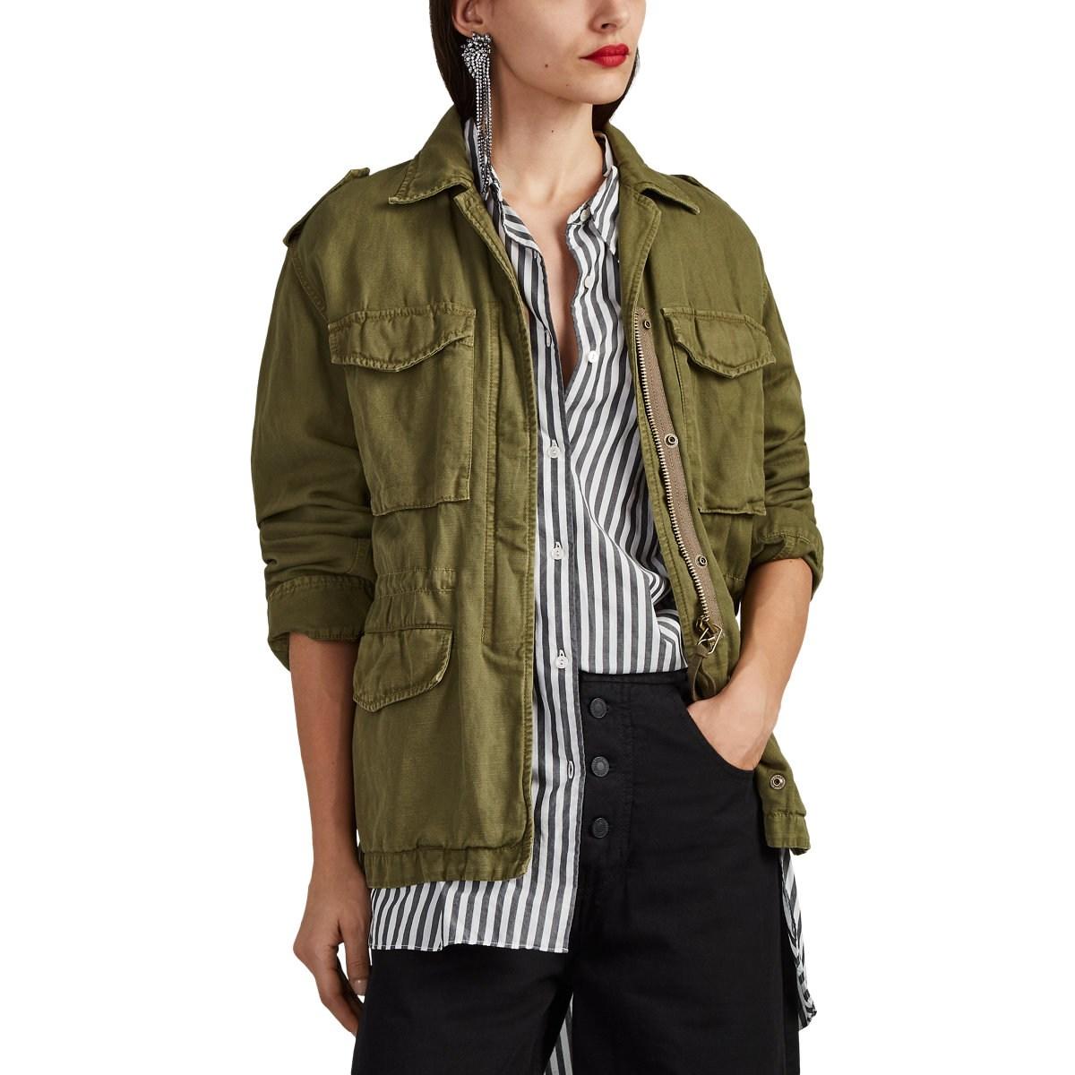 Nili Lotan Wren Field Jacket in Green Lyst