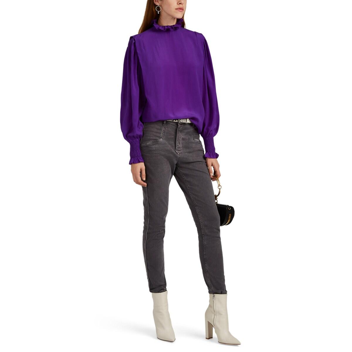isabel marant etoile violette blouse