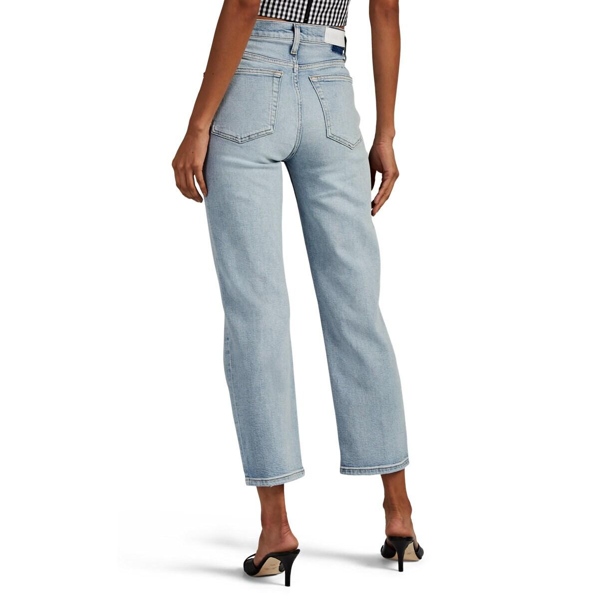 RE/DONE Denim High Rise Stovepipe Jeans in Blue Lyst