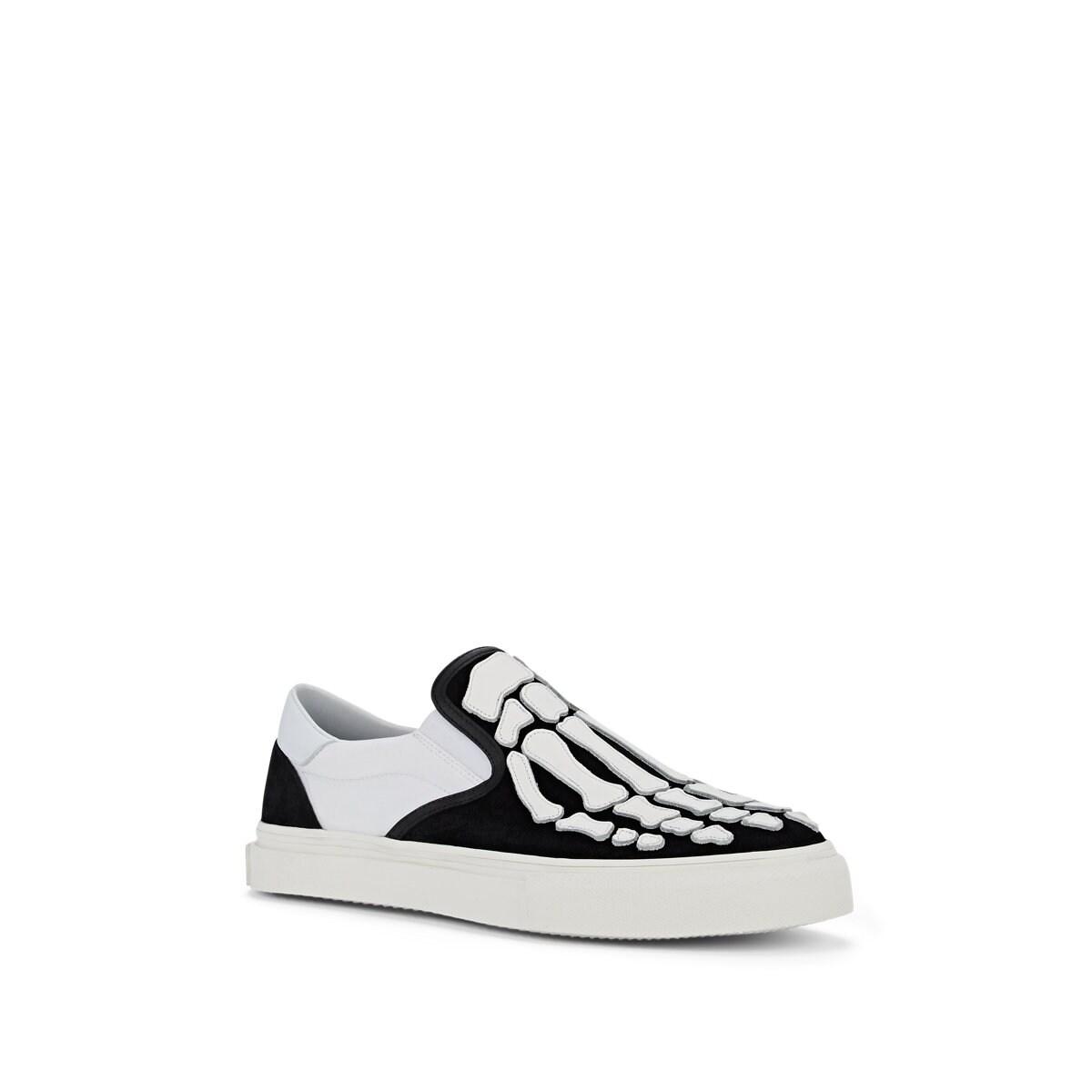 amiri skeleton slip on black
