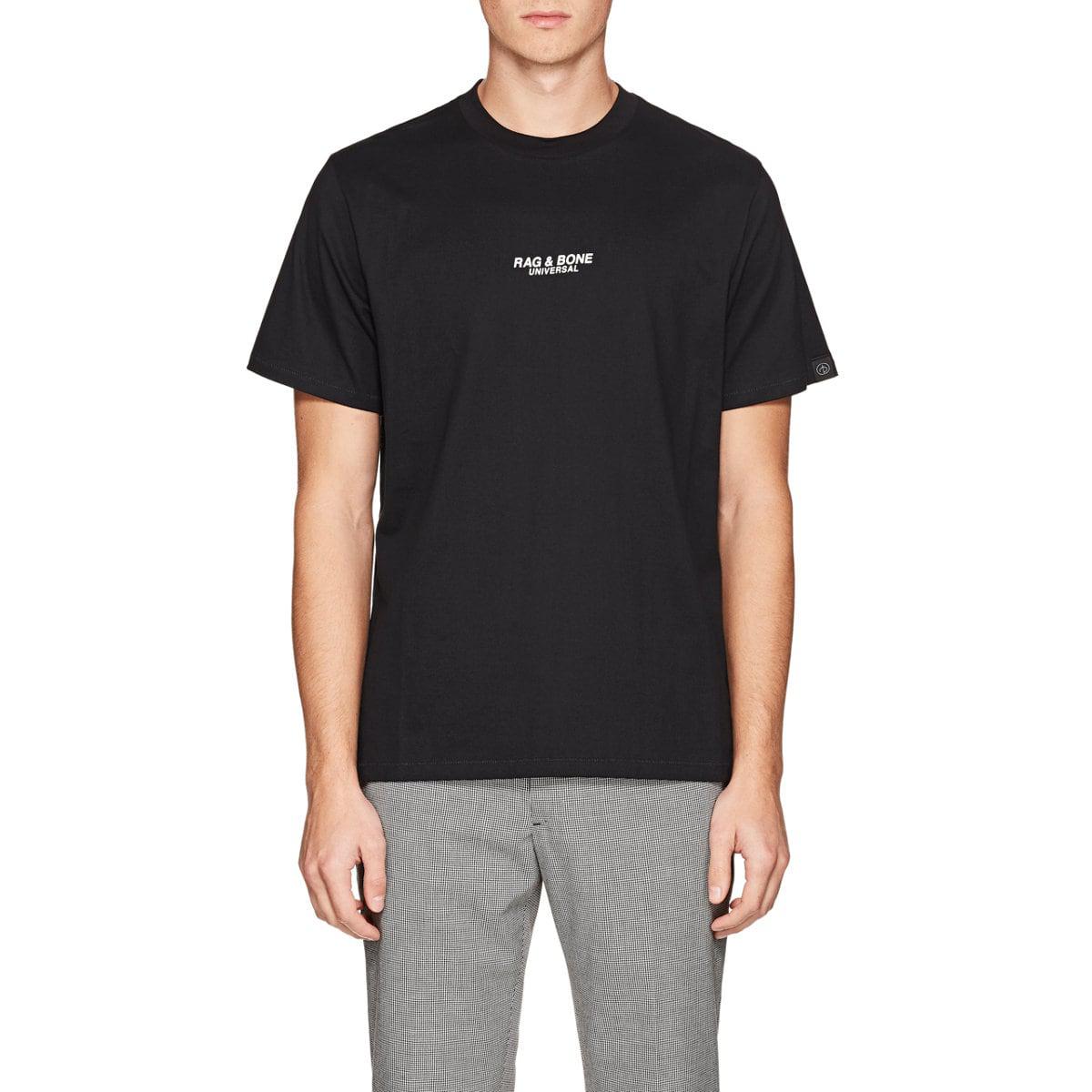 Rag & Bone Logo Cotton T-shirt in Black for Men - Save 58% - Lyst