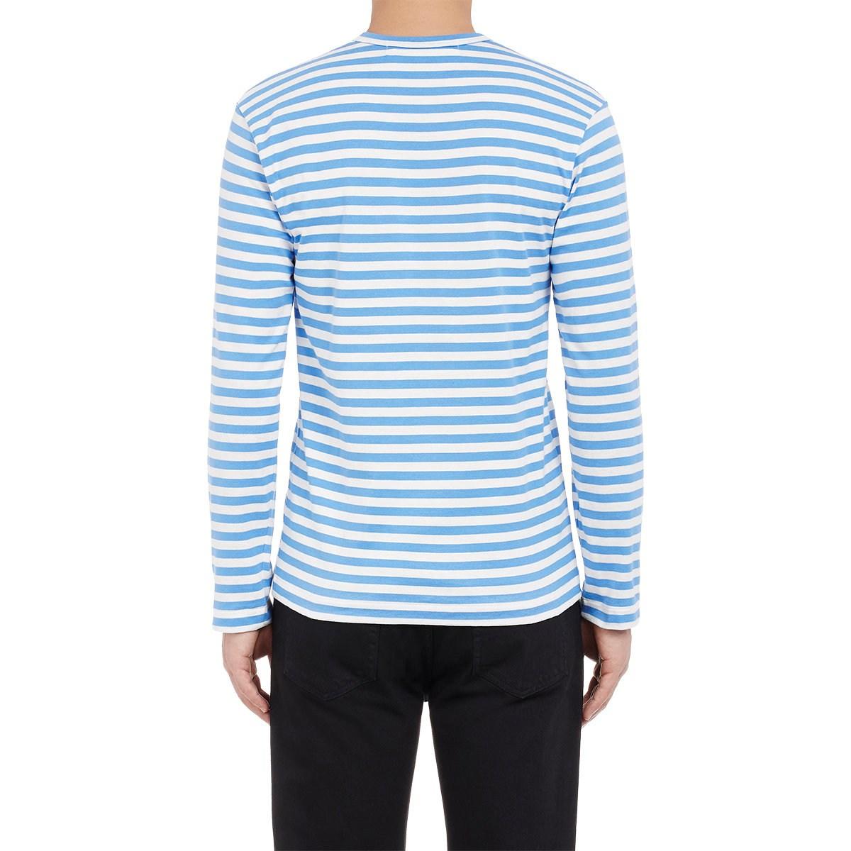 comme des garcons shirt striped long sleeve jersey