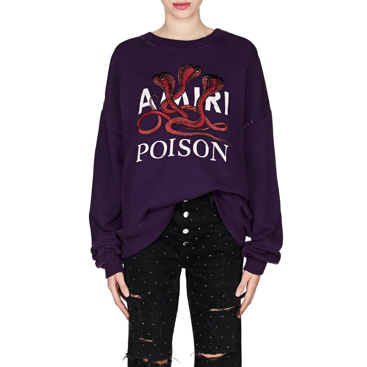 Amiri poison sweatshirt hotsell