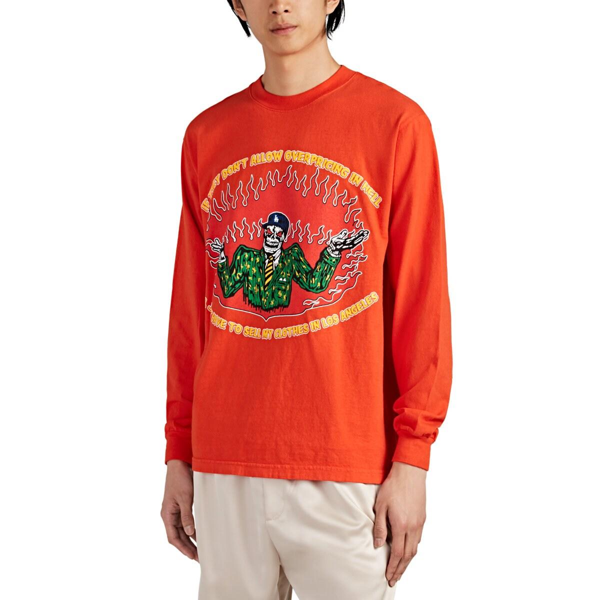 Warren Lotas overpricing In Hell Cotton Long-sleeve T-shirt in Red for ...