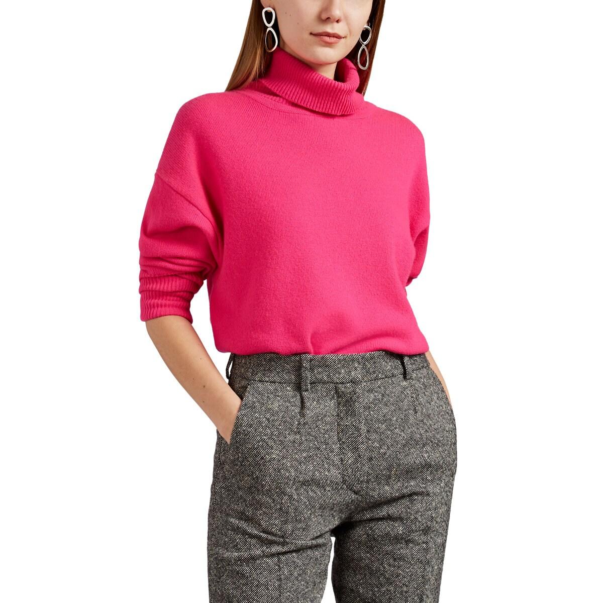 Victoria Beckham Cashmere Turtleneck Sweater in Pink Lyst