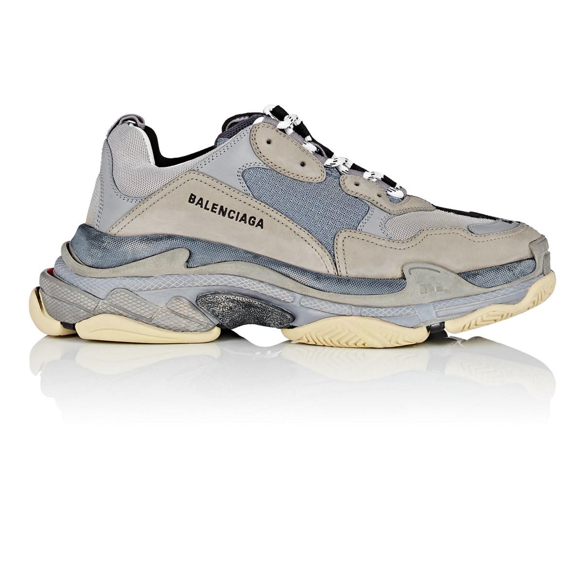 mens black balenciaga triple s