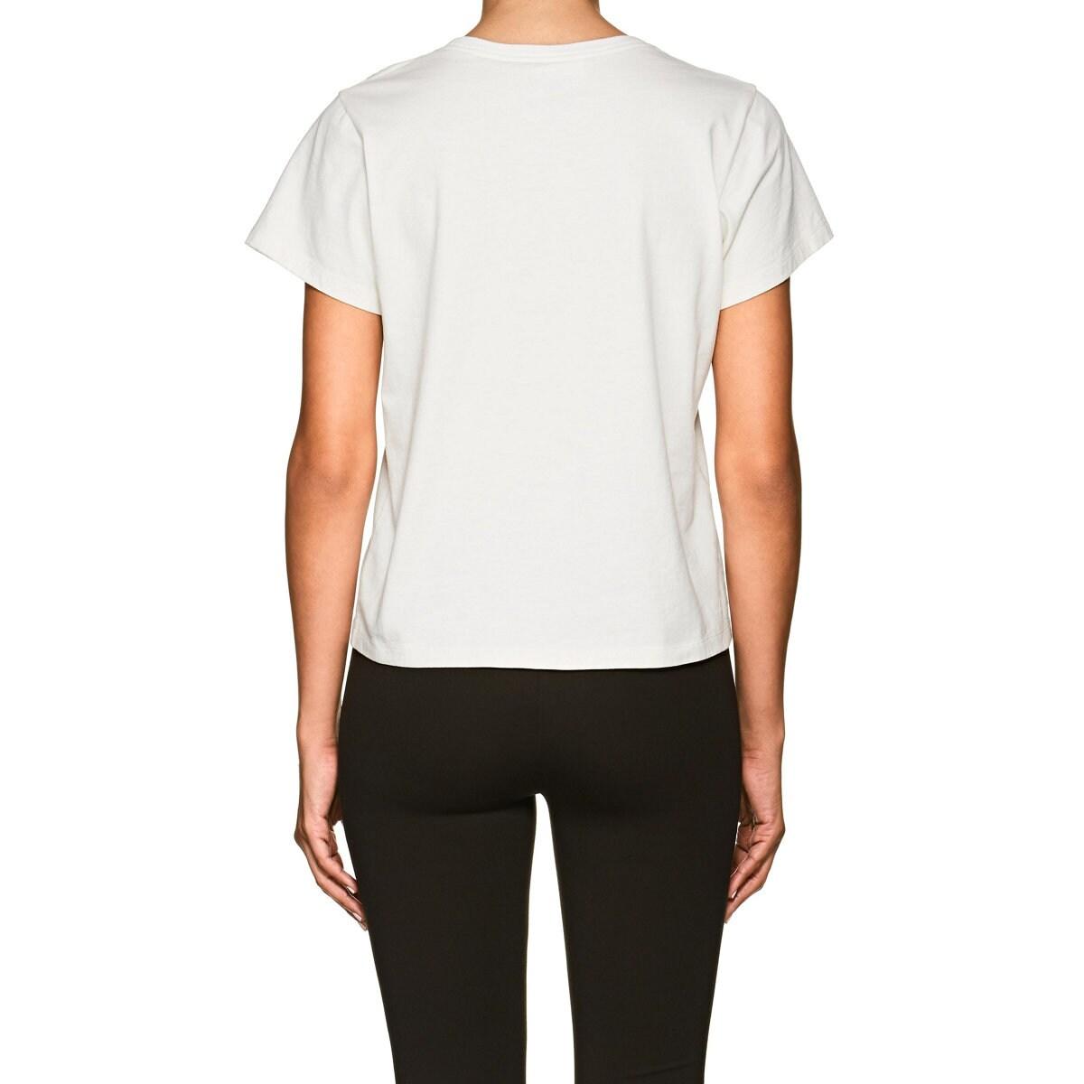 Marc Jacobs Love Embellished Cotton T-shirt in White - Lyst