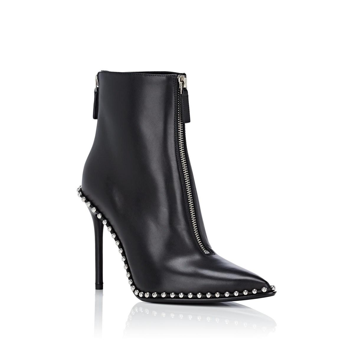 Alexander Wang Eri Leather Ankle Boots in Black - Lyst