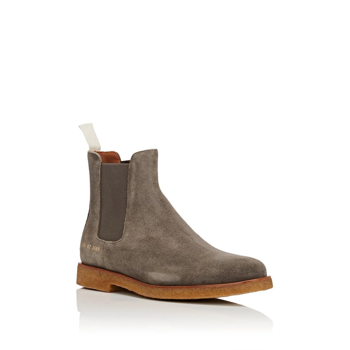 common projects gray suede