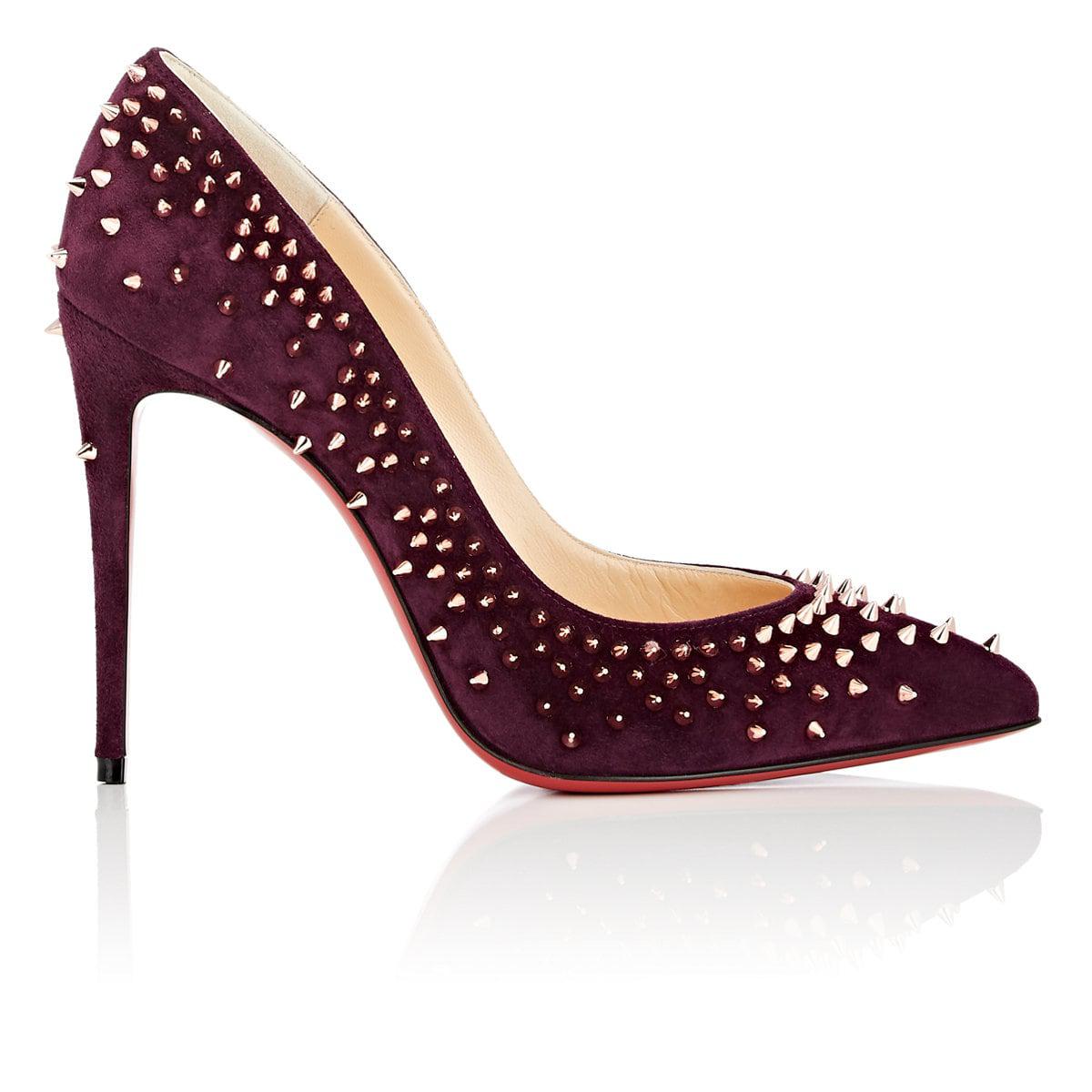 christian louboutin purple shoes