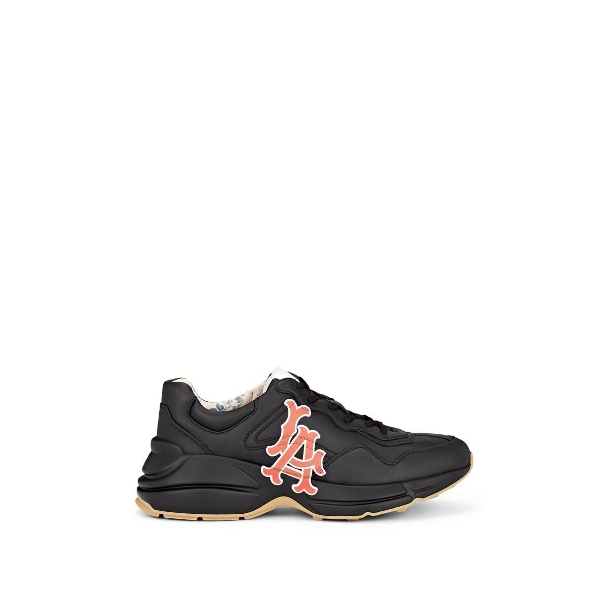 men's rhyton leather sneaker with wave