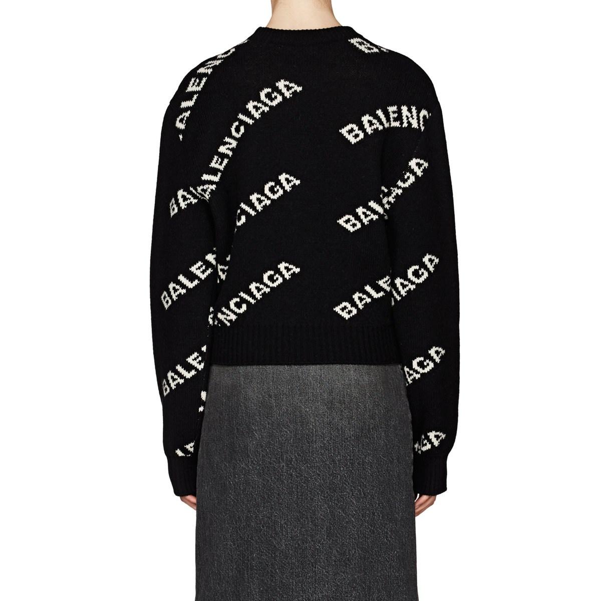 balenciaga jacquard sweater