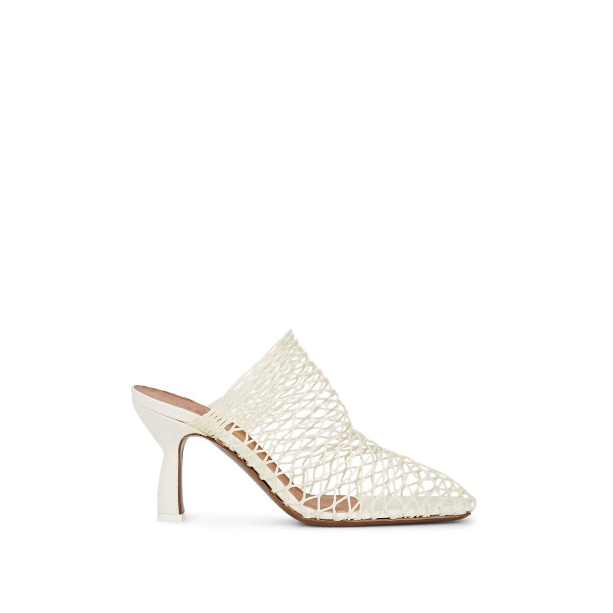 pointed toe block heel ankle strap