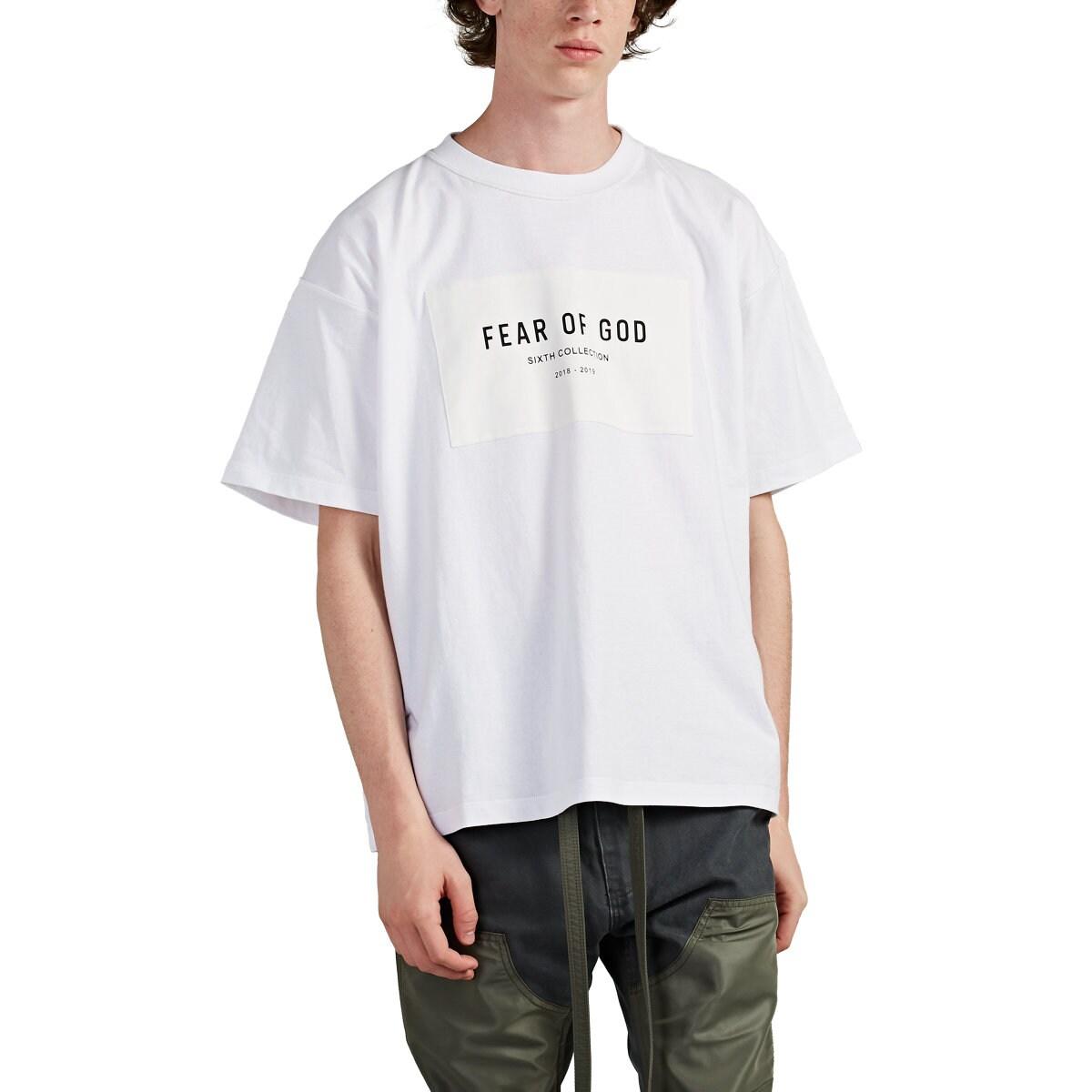 fear of god logo tee
