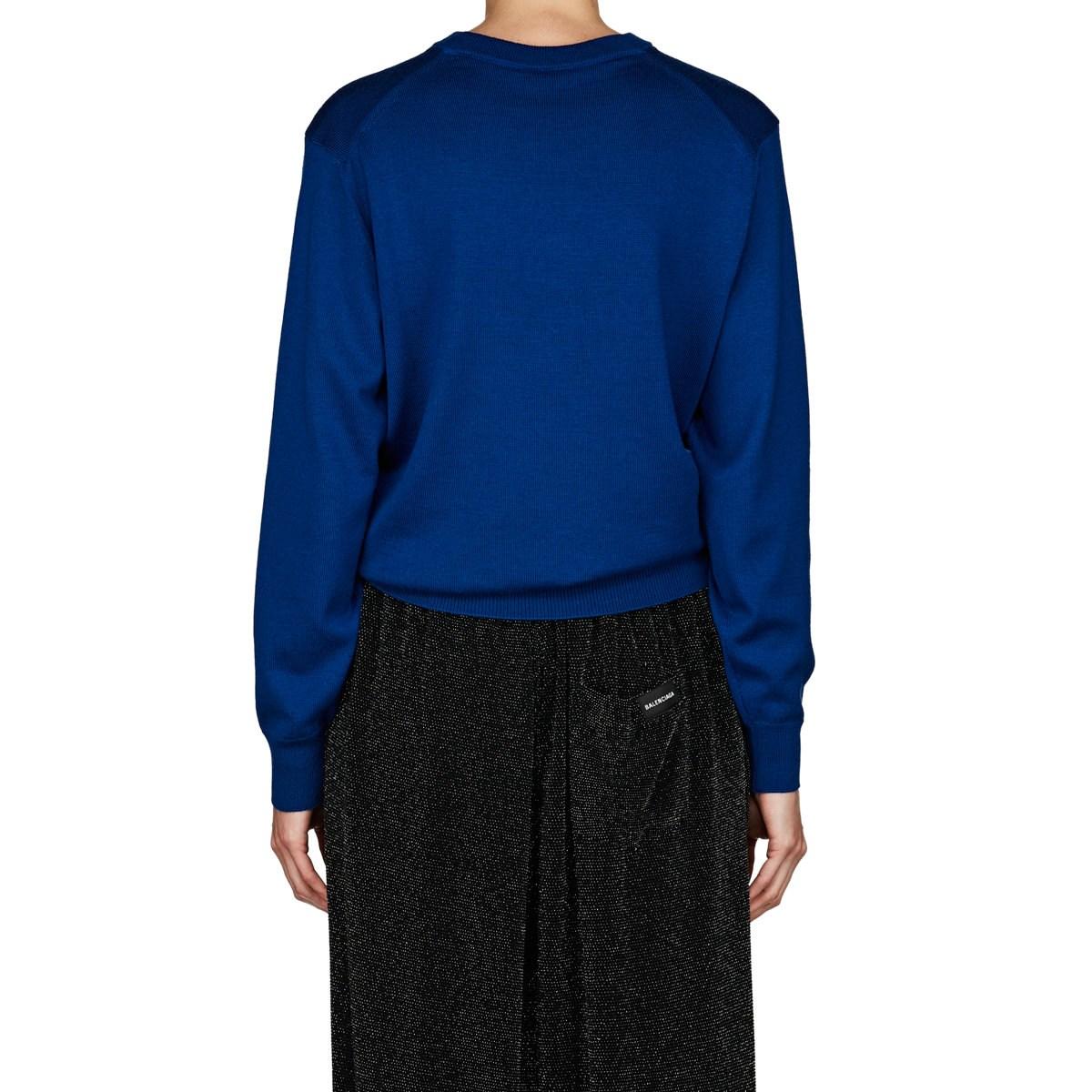 balenciaga blue jumper