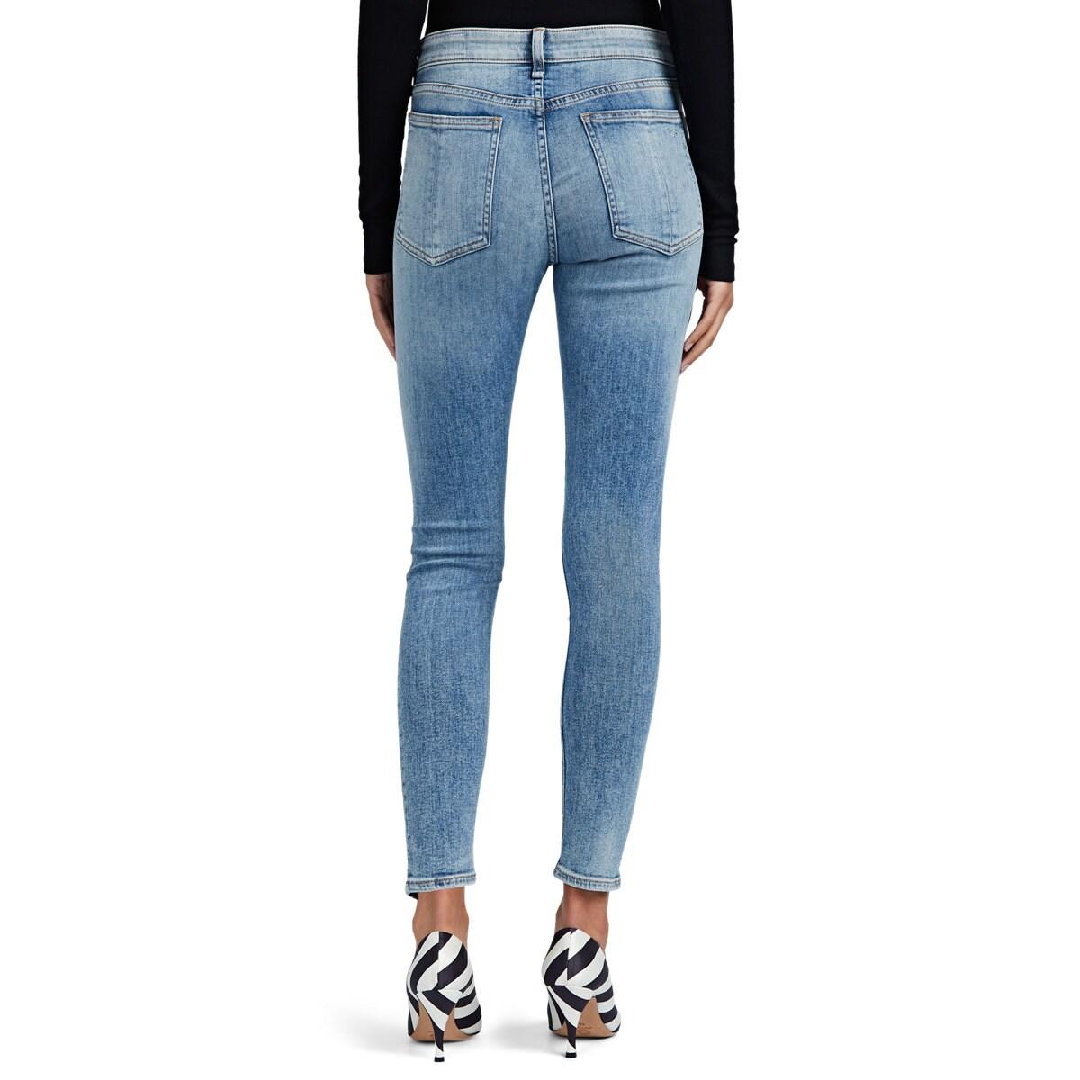 Rag & Bone Denim Cate Mid-rise Ankle Skinny Jeans in Blue - Lyst