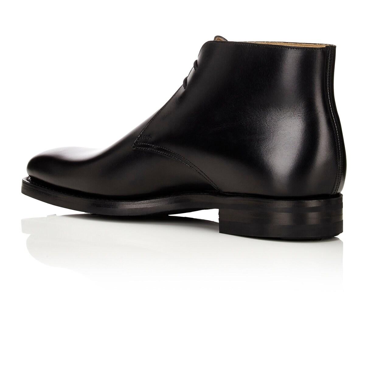 Crockett and Jones Tetbury Leather Chukka Boots in Black for Men Lyst