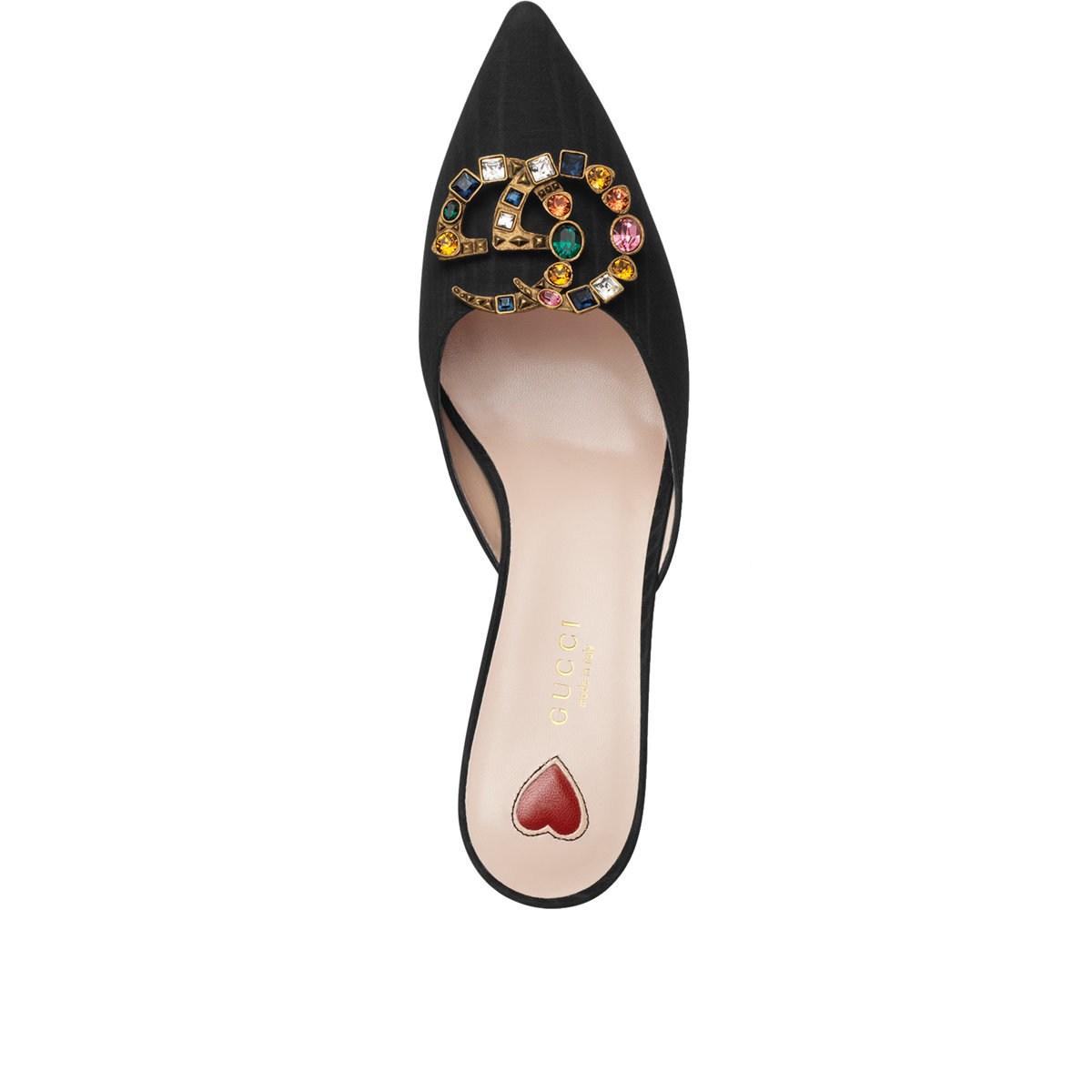 gucci mules with heel