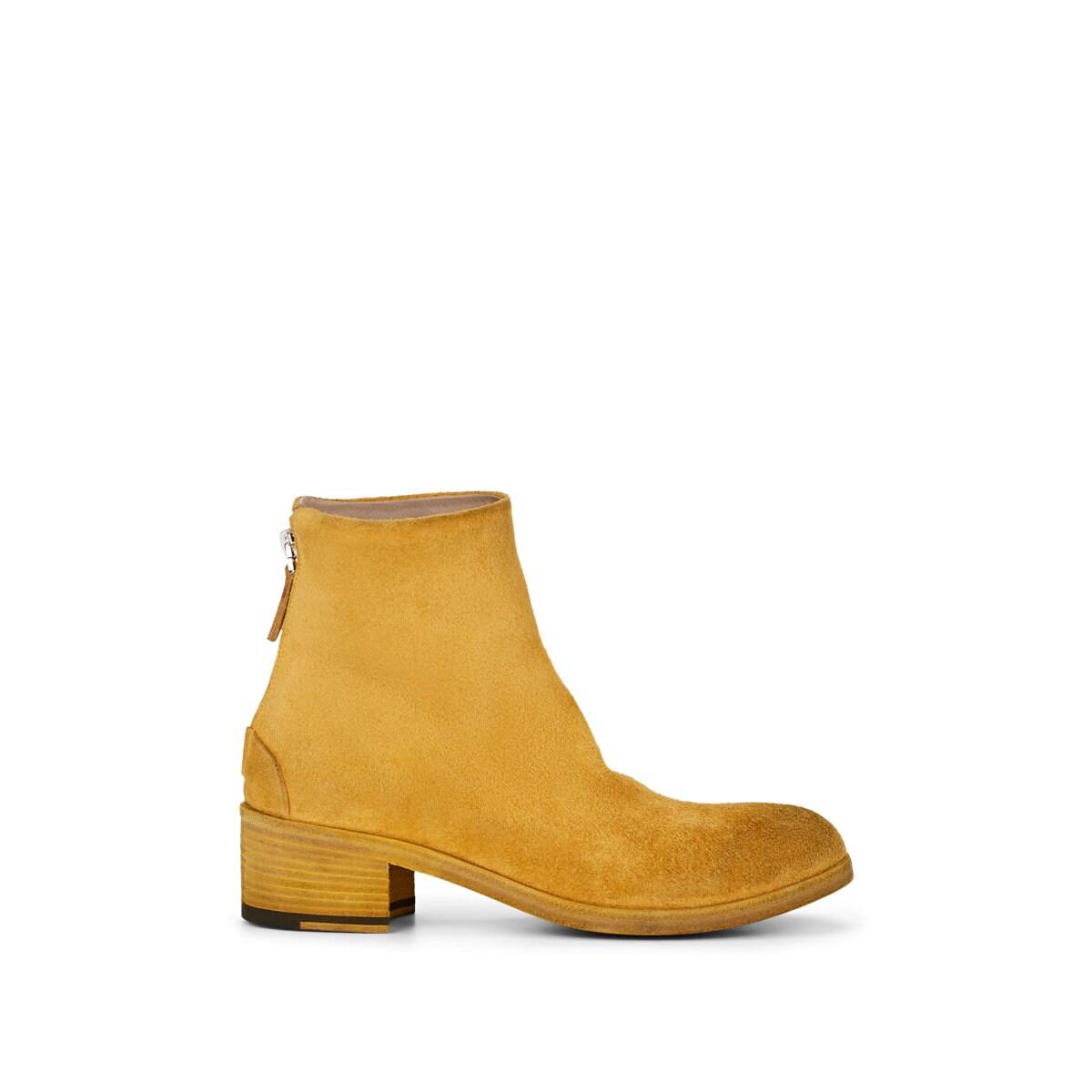 Marsèll Distressed Suede Ankle Boots in Yellow - Lyst
