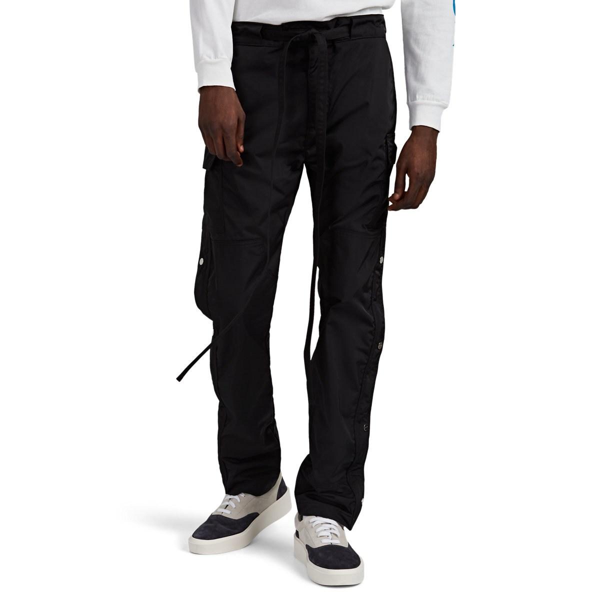 fear of god track pants black