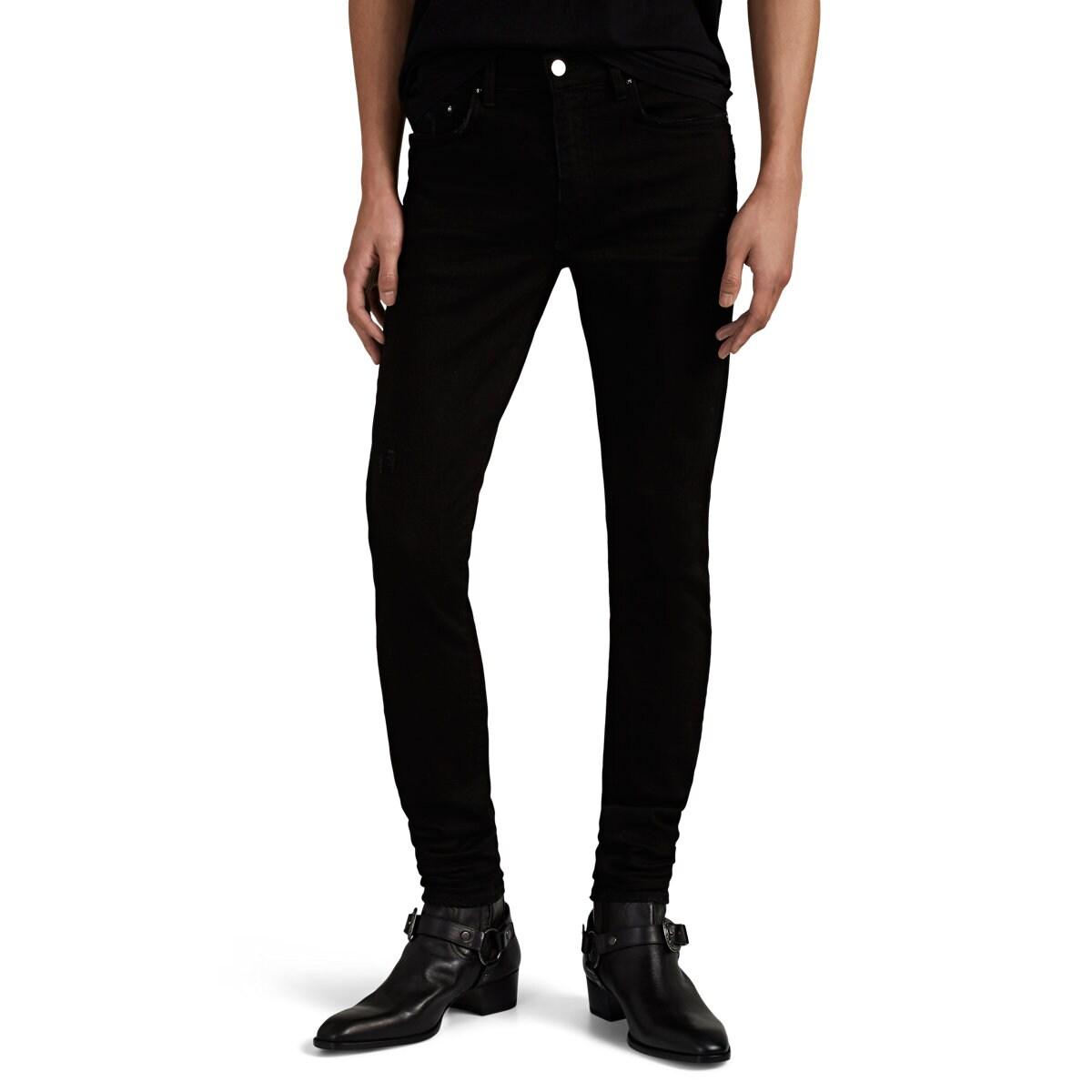 Amiri Denim Stack Slim Jeans in Black for Men - Lyst
