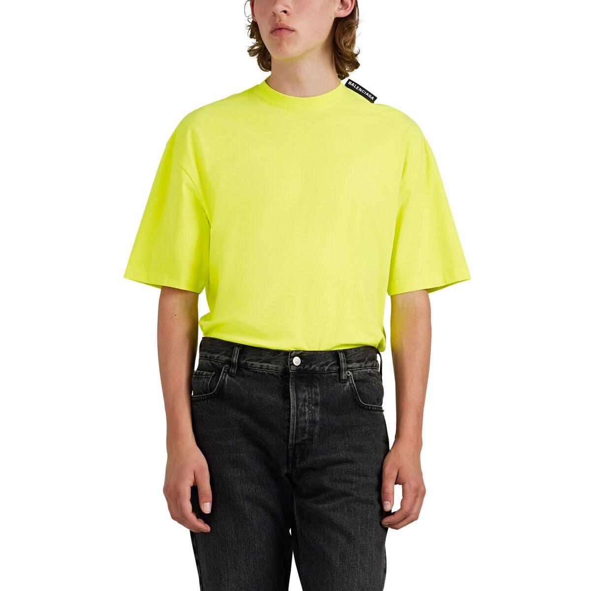 balenciaga t shirt neon green
