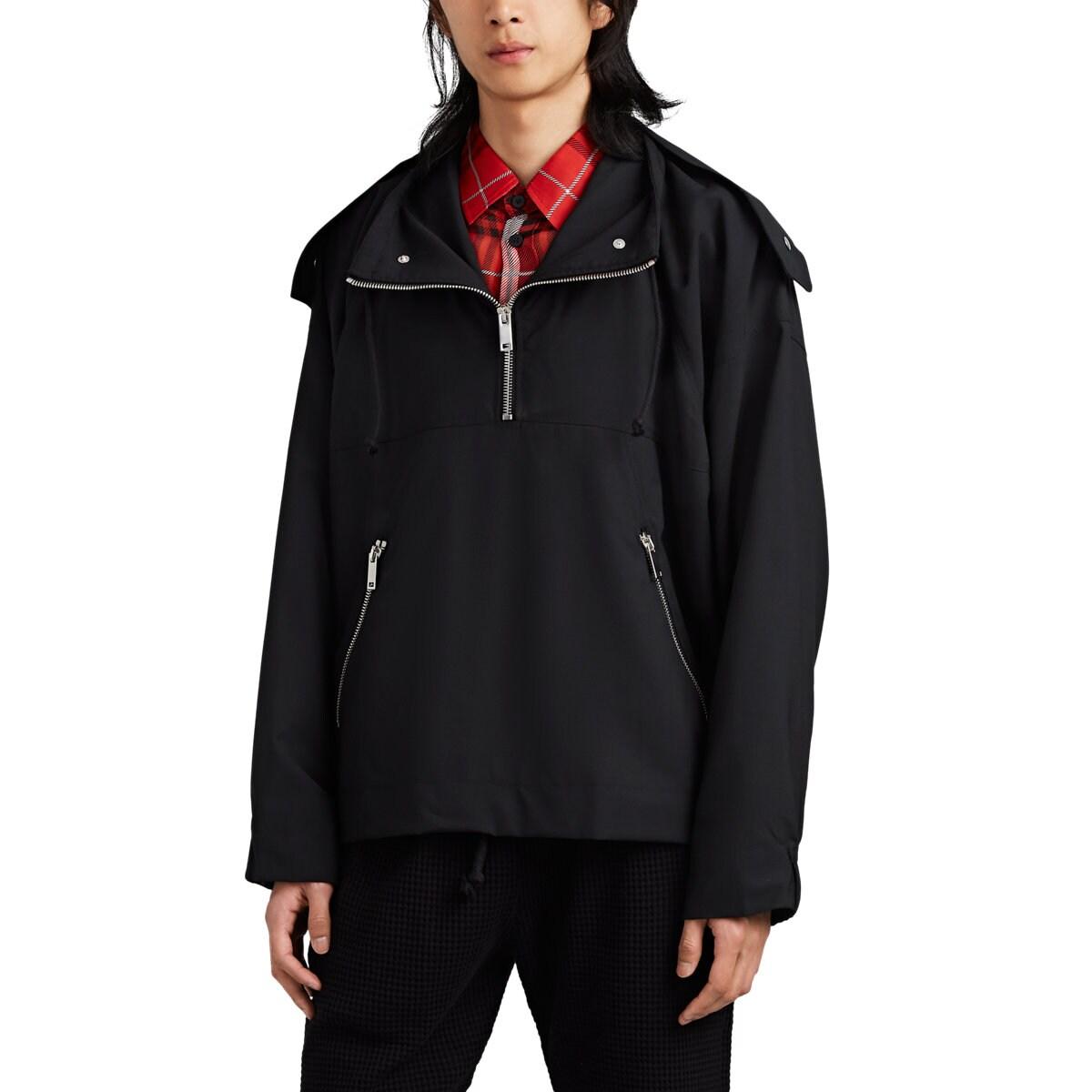 424 Synthetic Quarter-zip Anorak in Black for Men - Lyst