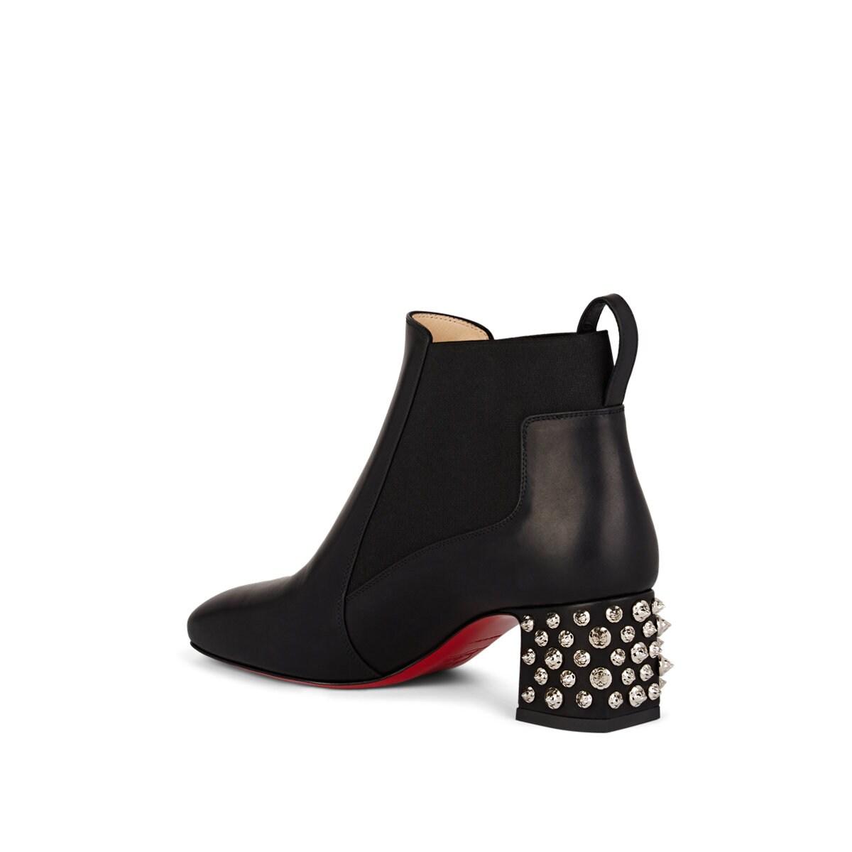 christian louboutin boots studded