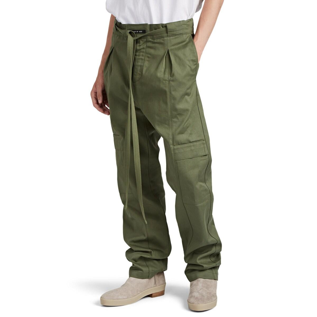 drawstring cargo trousers