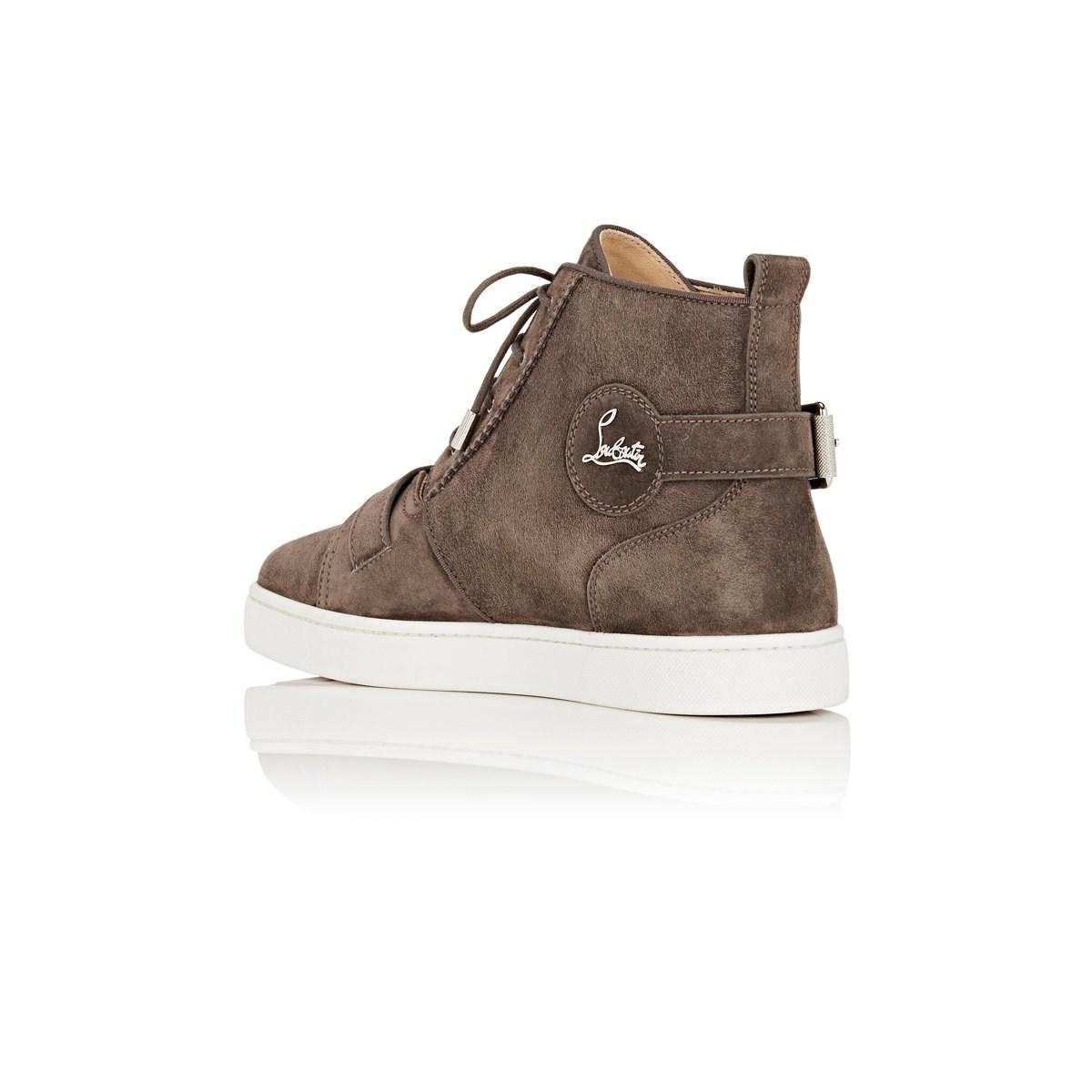 louboutin grey suede