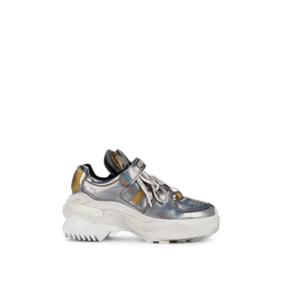 silver margiela sneakers