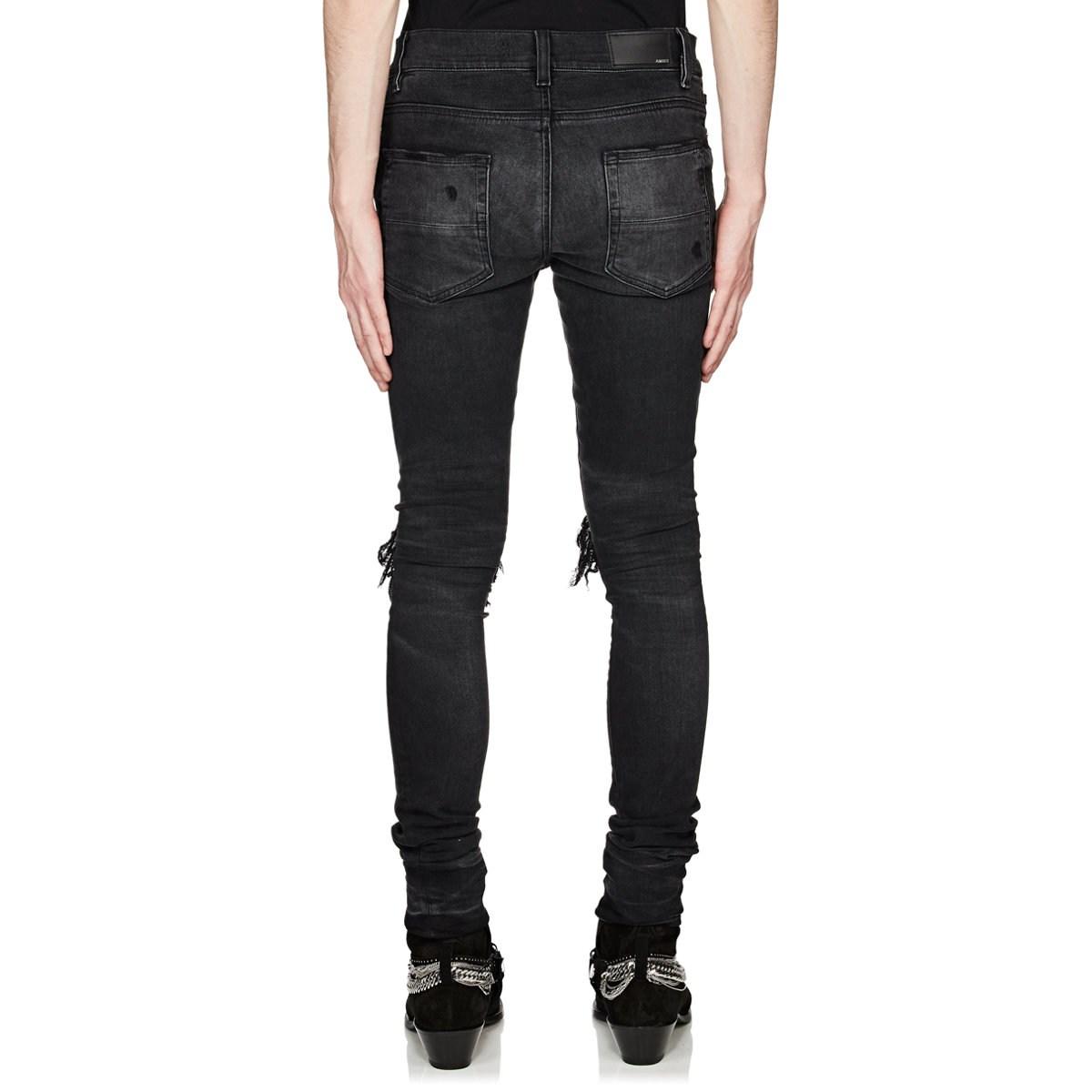 Amiri Denim Mx1 Slim Jeans in Black for Men - Lyst