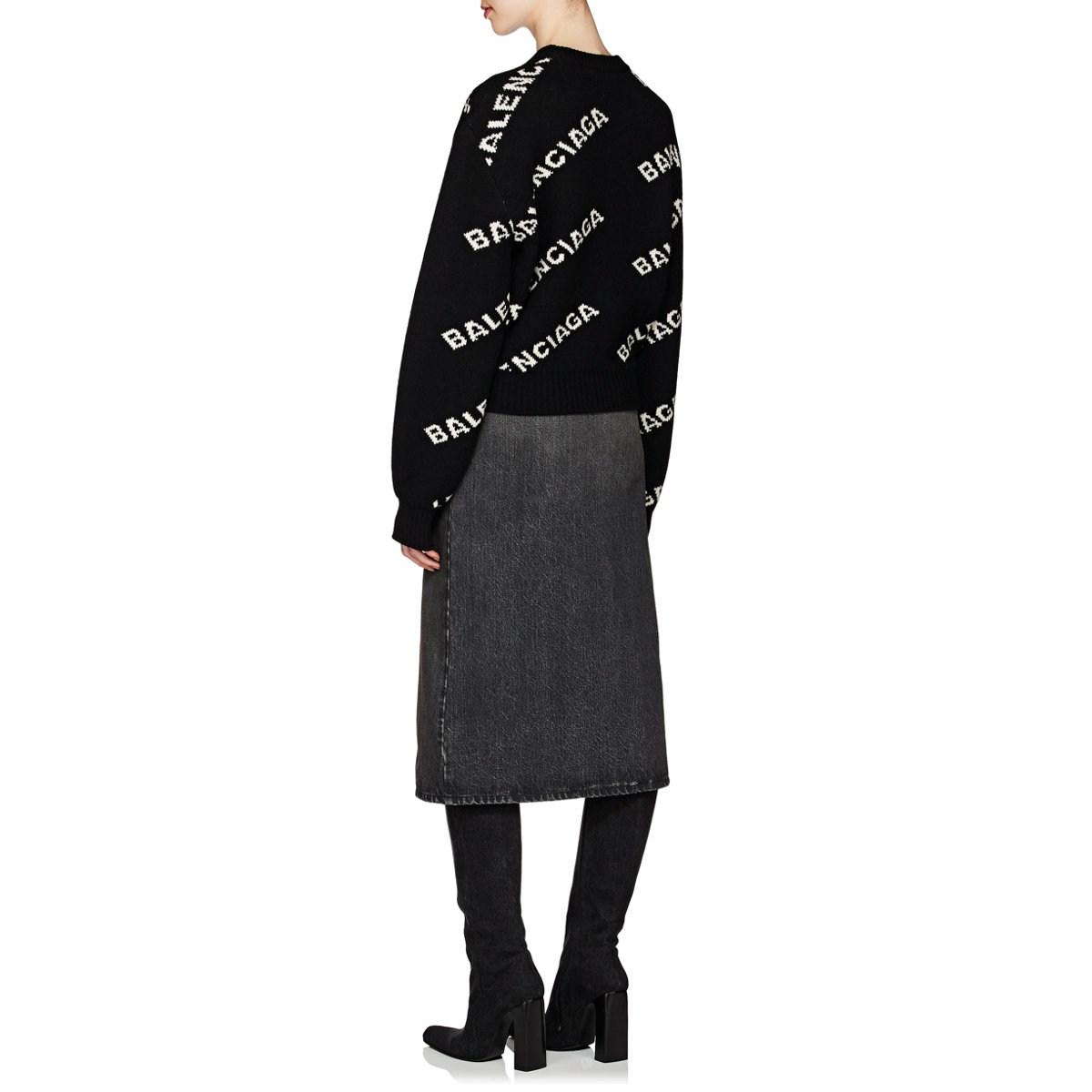 balenciaga jacquard sweater
