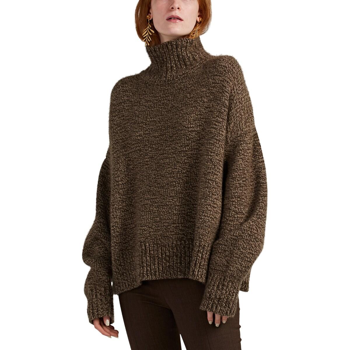 The Row Pheliana Cashmere-wool Sweater in lt.Brown (Brown) - Lyst