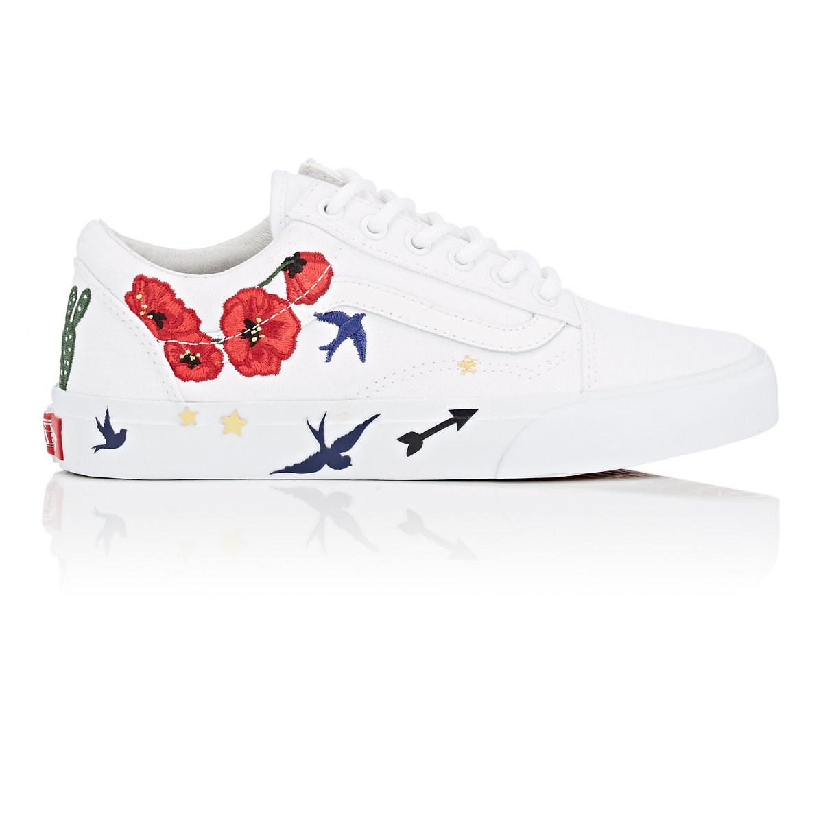 vans desert embellish white