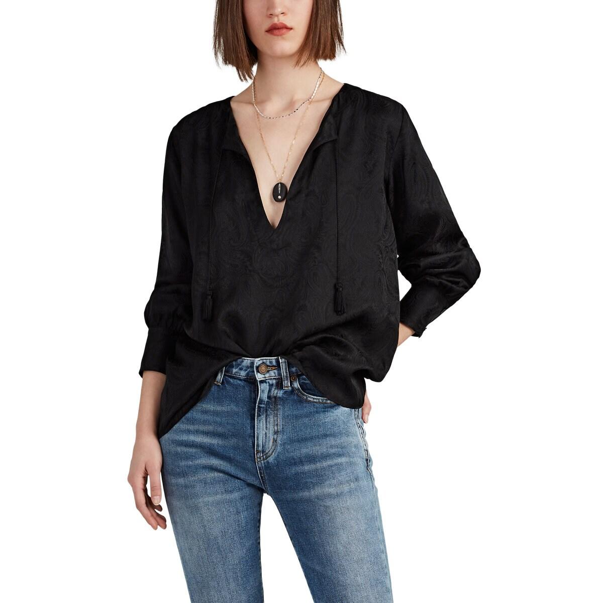 nili lotan tiara v neck sweatshirt