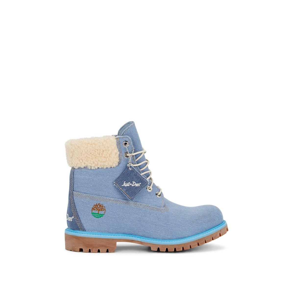 timberland boots and denim jacket