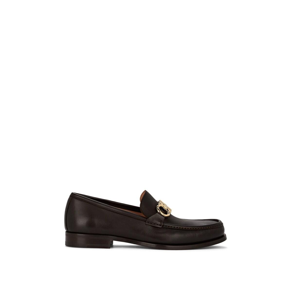 Ferragamo Rolo Bit-embellished Leather Loafers in Brown for Men - Lyst