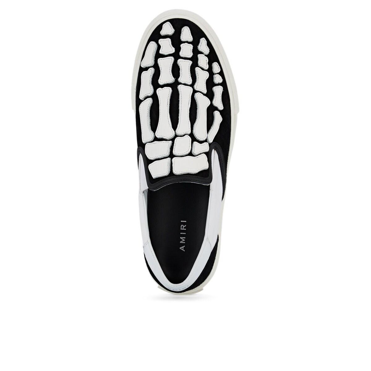 amiri skeleton slip on black