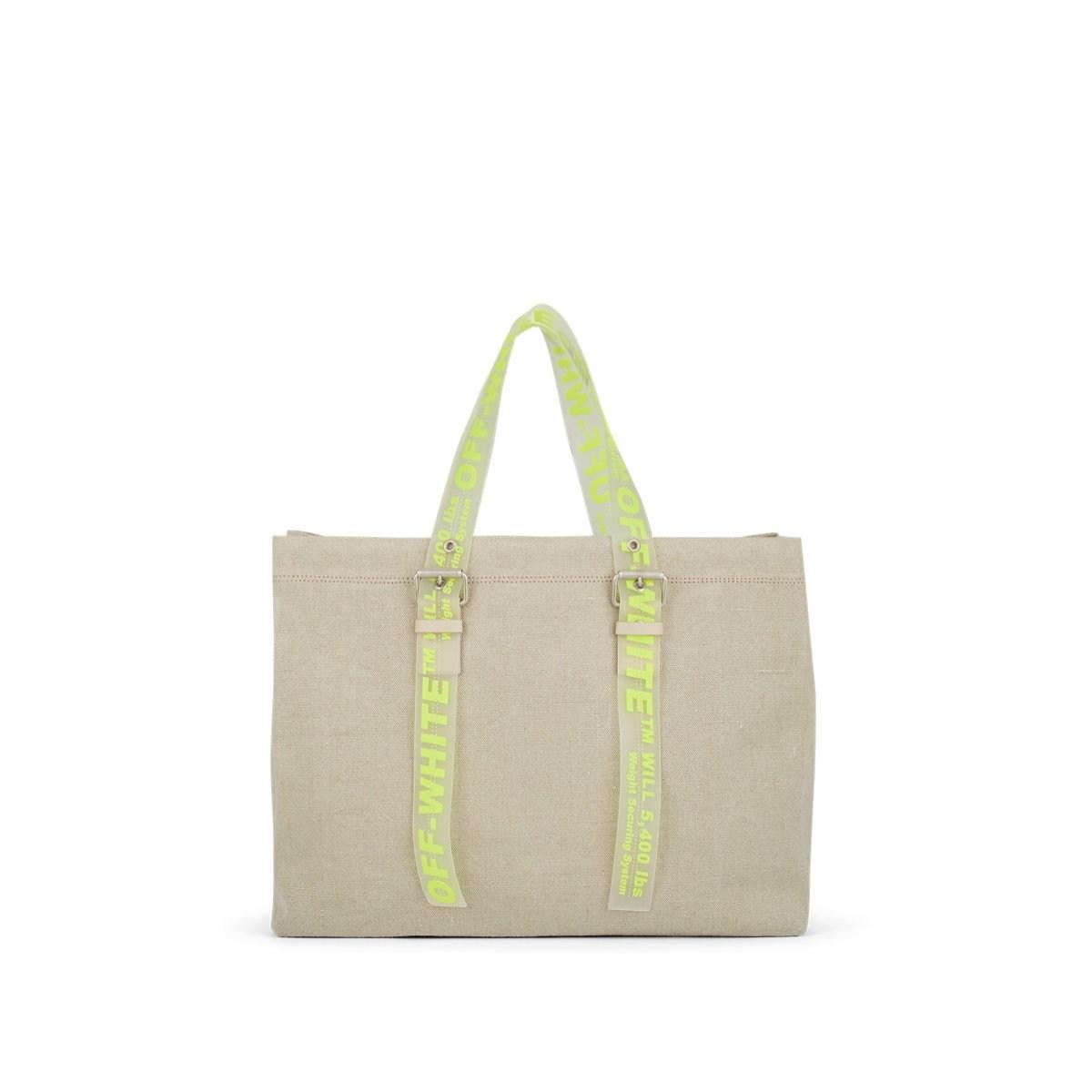 Off-White c/o Virgil Abloh Canvas Tote Bag in Natural - Lyst