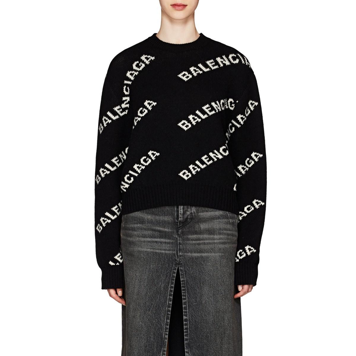 balenciaga jacquard sweater
