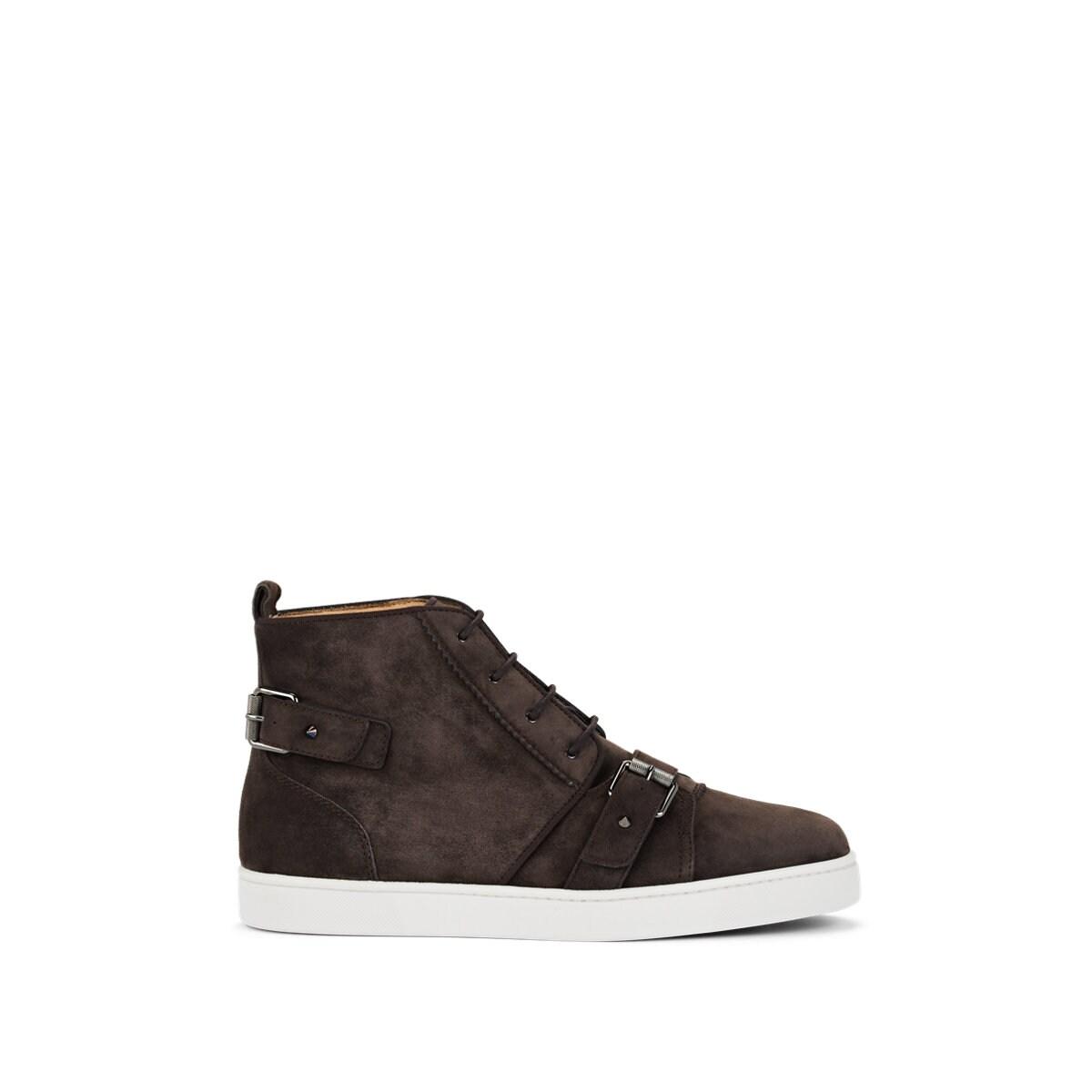 louboutin grey suede