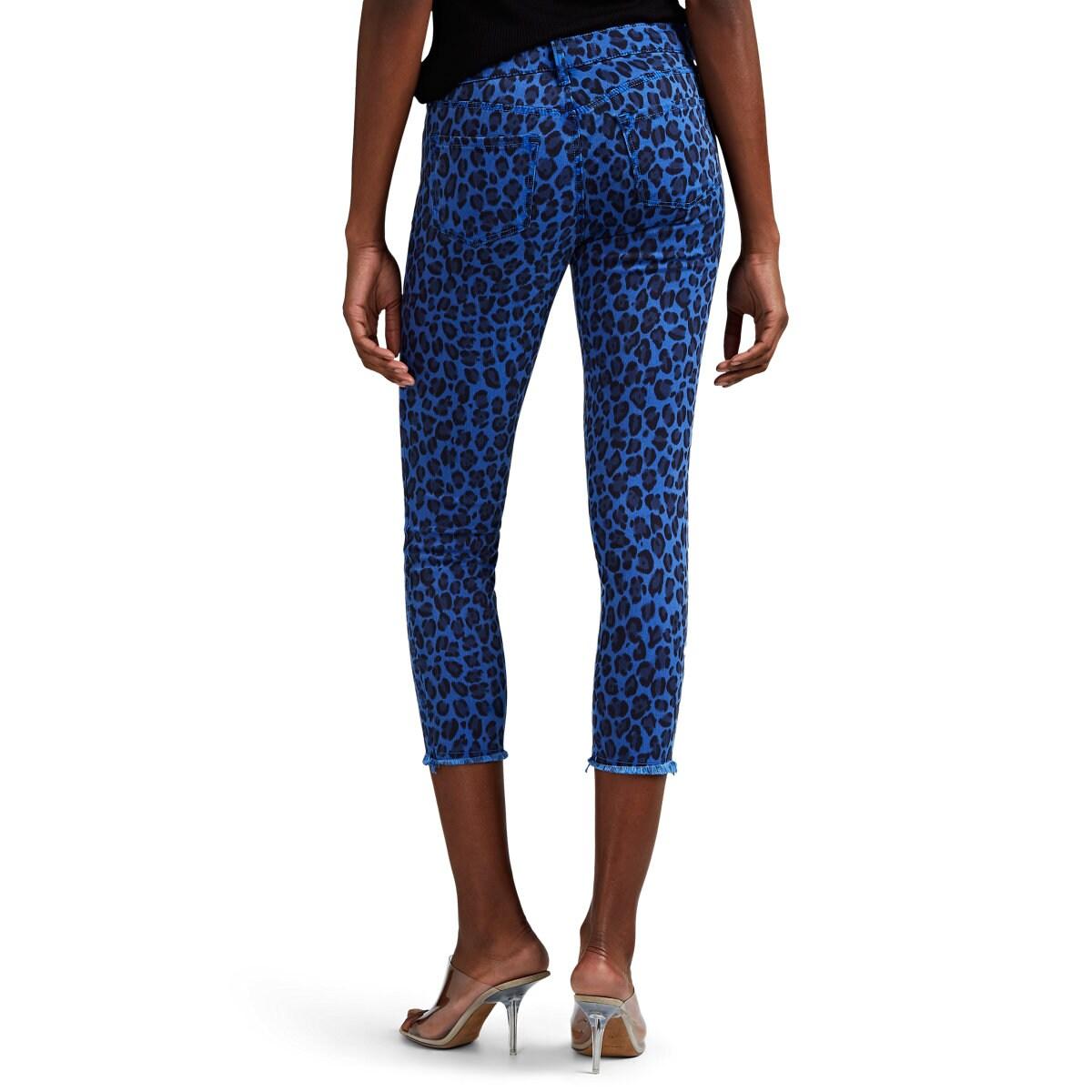 jeans with leopard print
