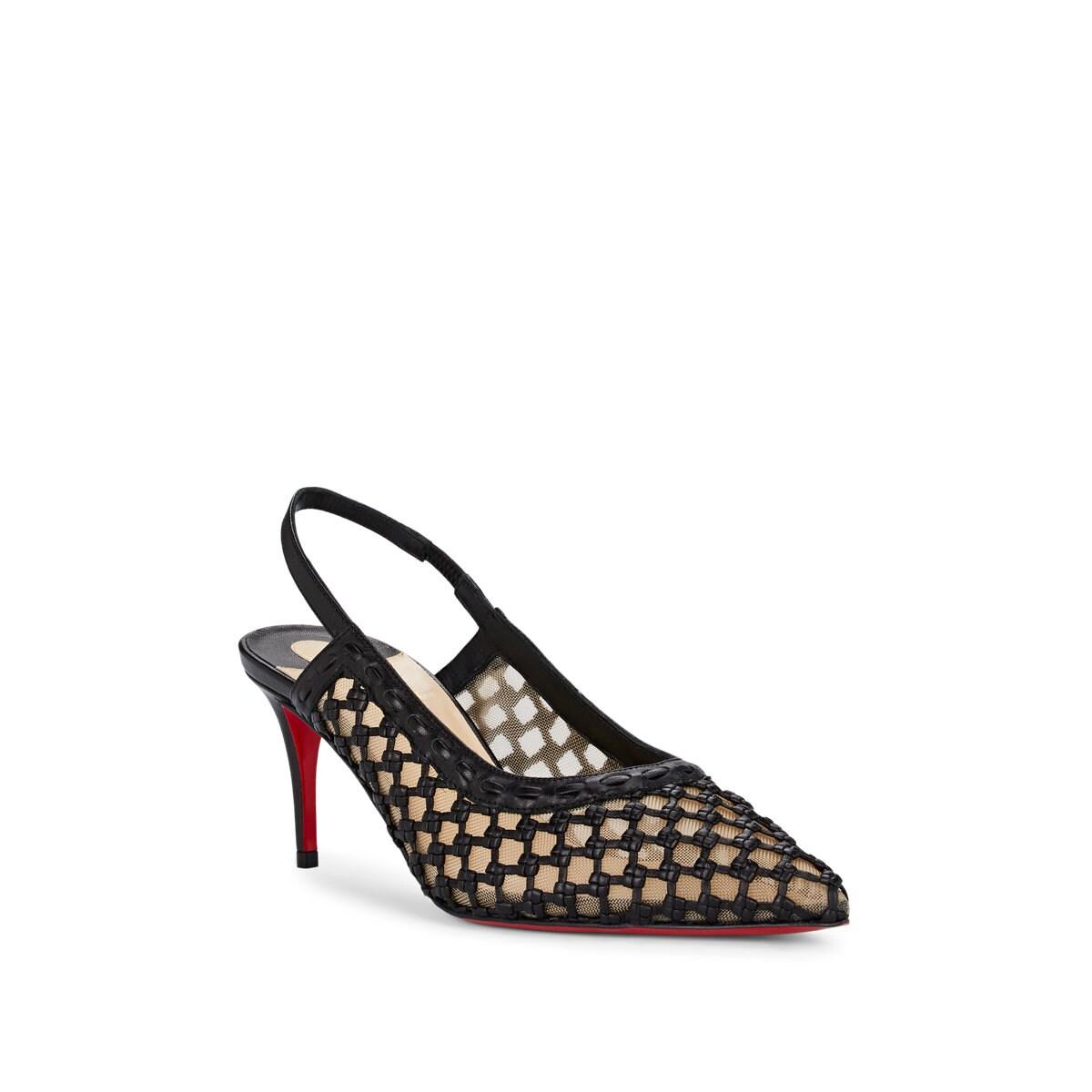 mesh slingback
