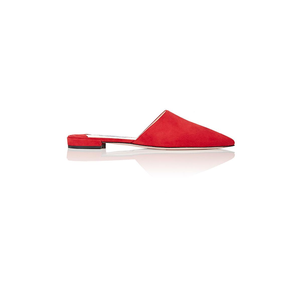 Lyst - Prada Pointed Flat in Red
