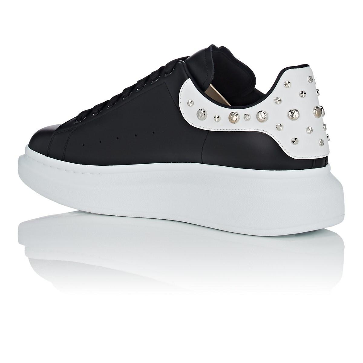 Alexander McQueen Oversized-sole Studded Leather Sneakers in Black for ...