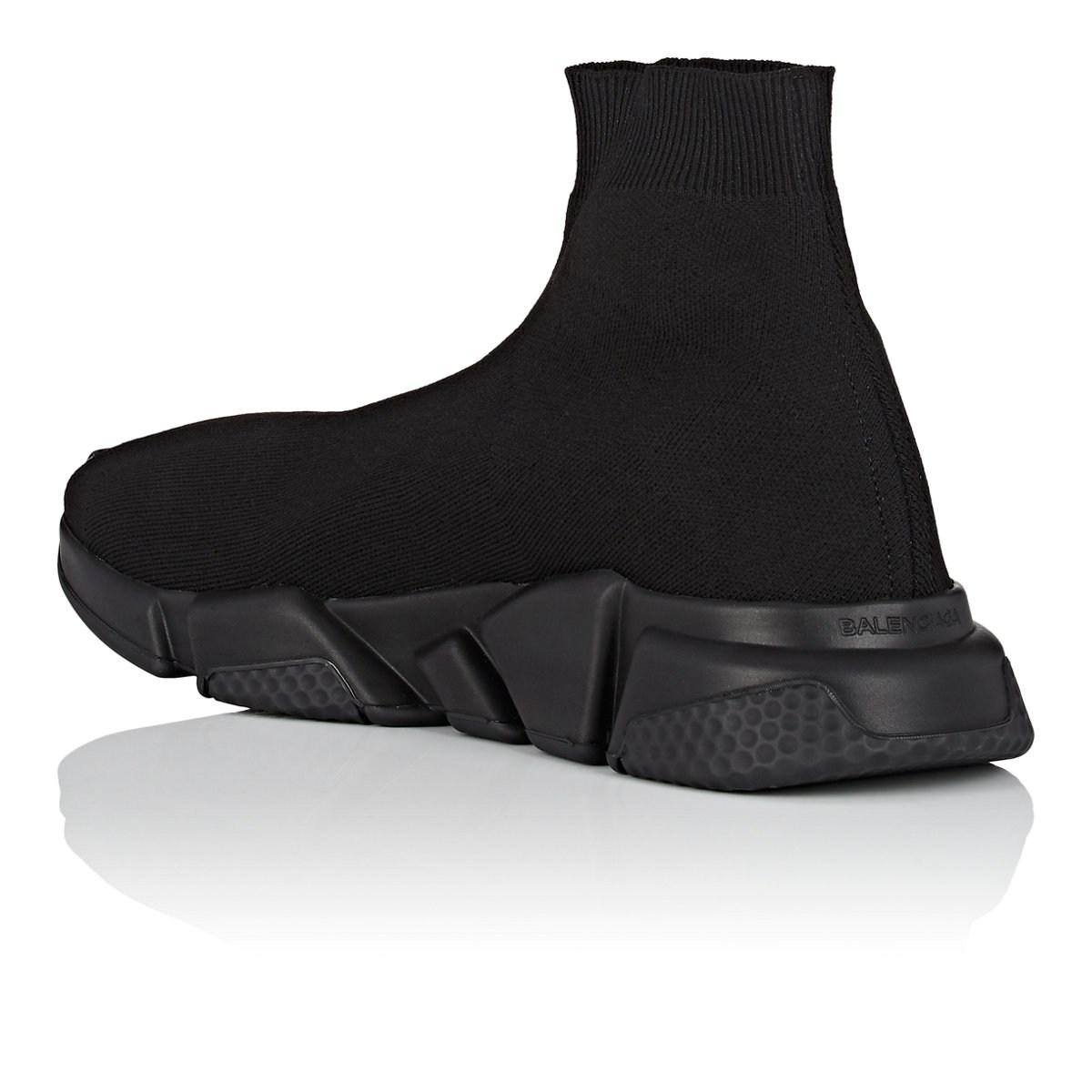 Balenciaga Speed Knit Sneakers in Black for Men - Lyst